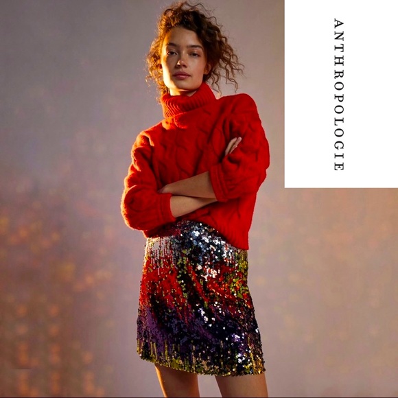 Anthropologie Dresses & Skirts - NWT Anthropologie Harmonia Sequined Mini Skirt